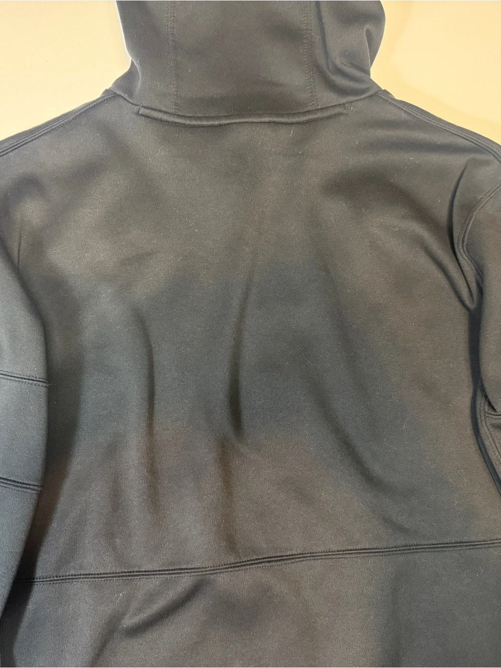 Crucial Catch Black Pullover with Multicolor Stripe Patch